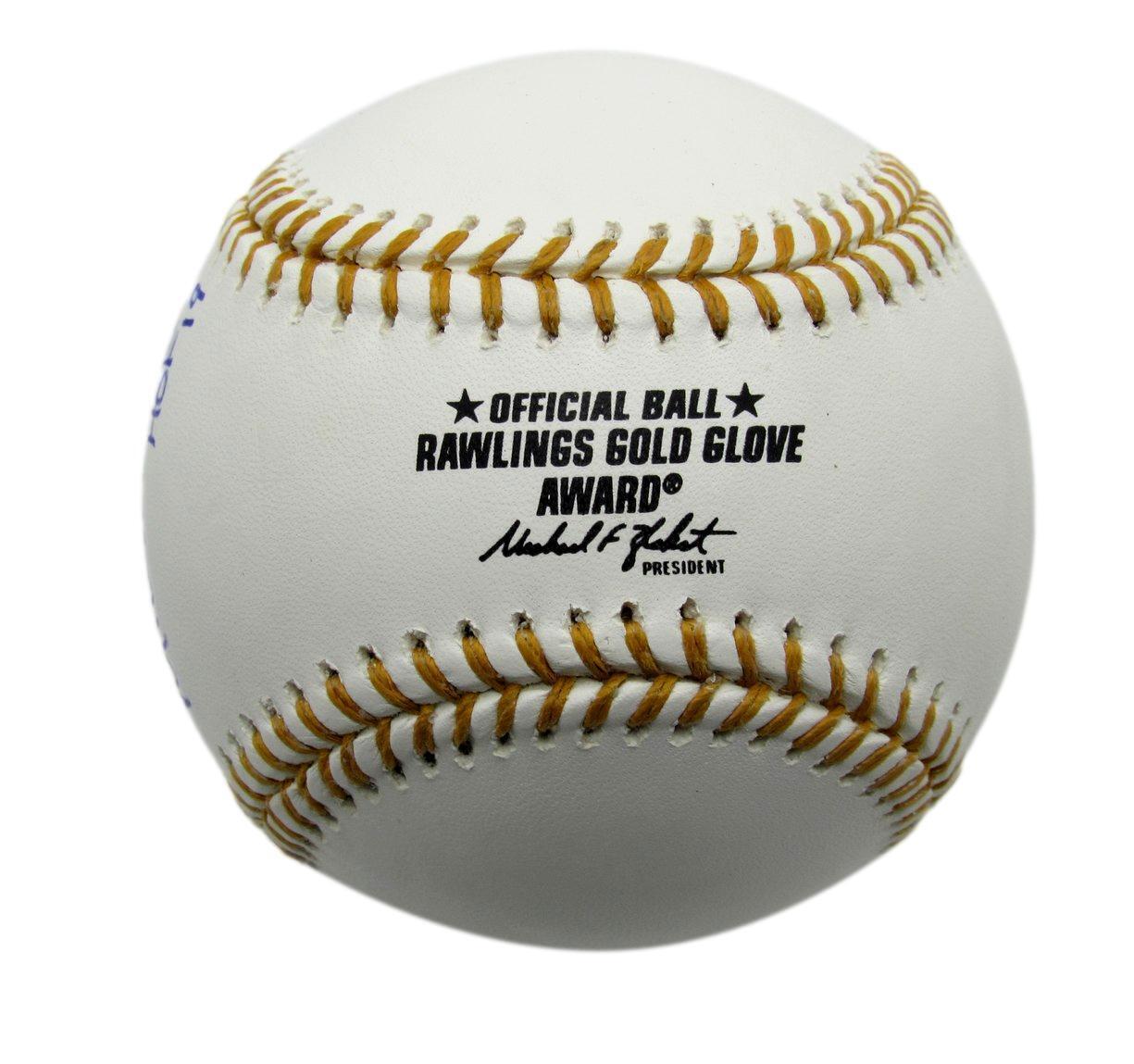 Mike Mussina Autographed/Inscr Gold Glove Award Baseball Orioles PSA/DNA 177768