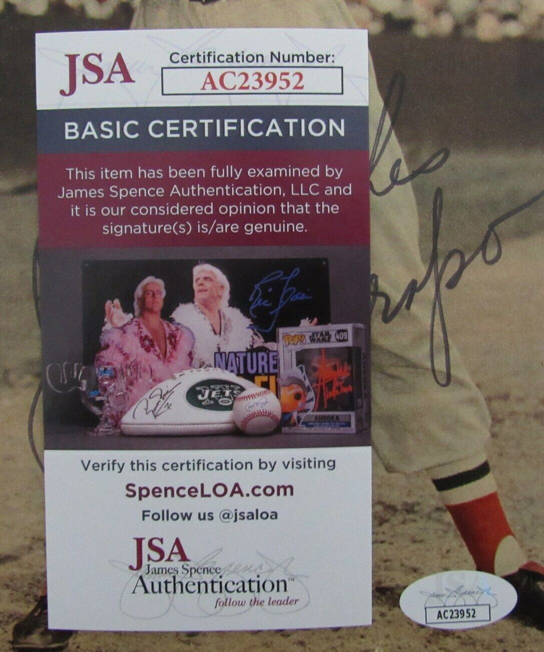 Walt Dropo Autographed Magazine Photo Boston Red Sox JSA