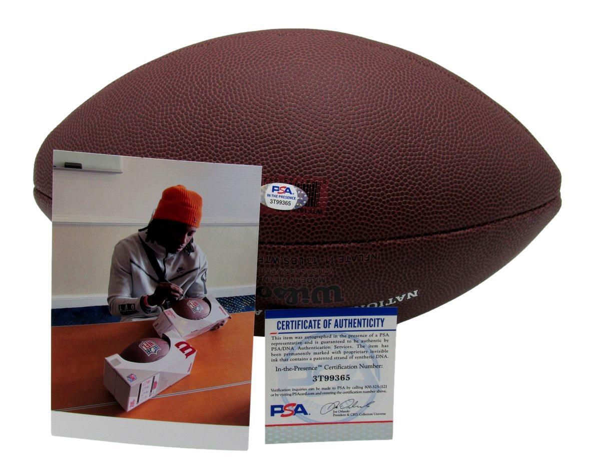 Joey Porter Jr. Autographed Brown "The Duke" Football Steelers PSA/DNA 177461