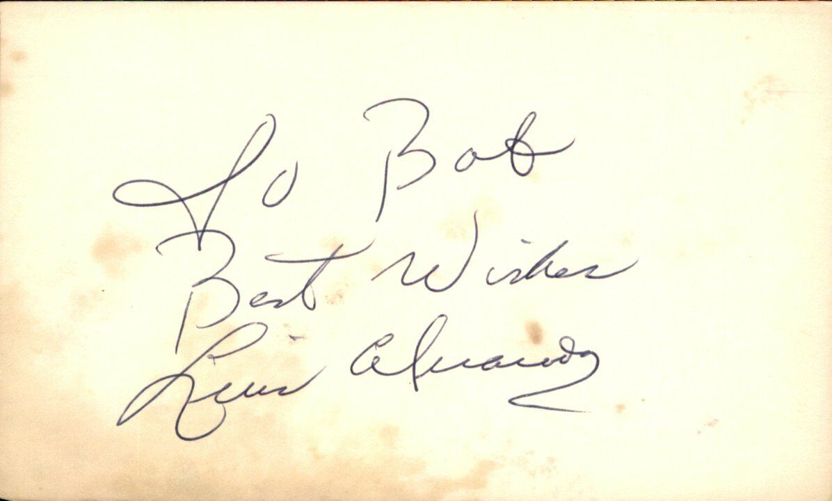 Luis Alvarado Boston Red Sox d.2001 Signed/Autographed 3x5 Index Card 162711