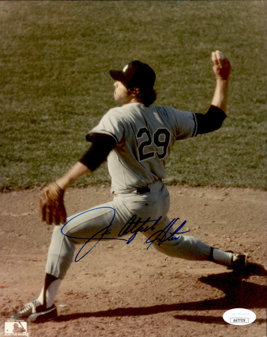 Jim Catfish Hunter HOF Signed/Autographed 8x10 Photo New York Yankees JSA 191413