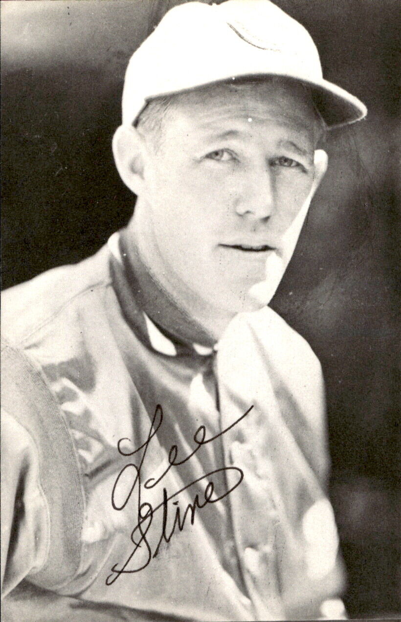 Lee Stine Reds d. 2005 Signed/Autographed 3x5 Photo 179236