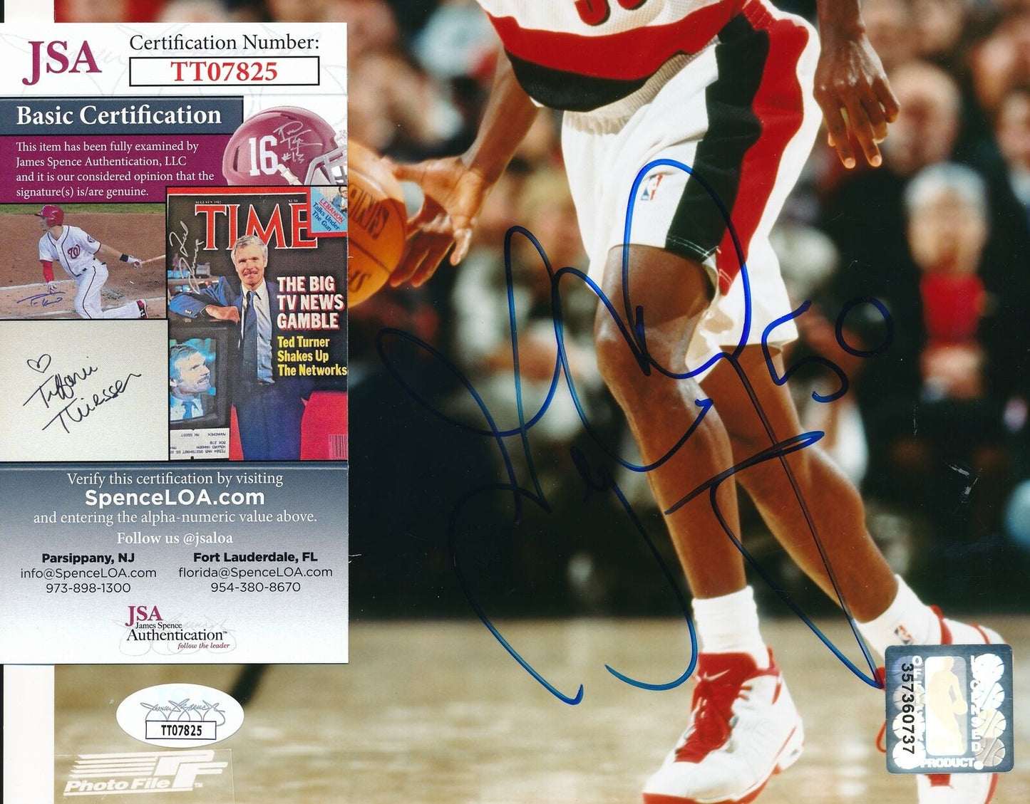 Greg Anthony Portland Trail Blazers Signed/Autographed 8x10 Photo JSA 164683