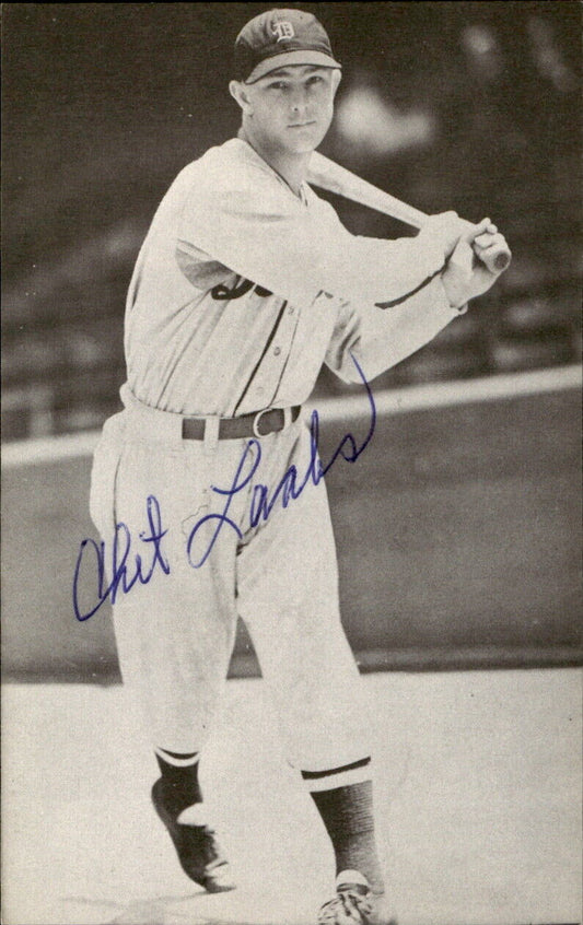Chet Laabs Tigers d. 1983 Signed/Autographed 3x5  Photo 178531