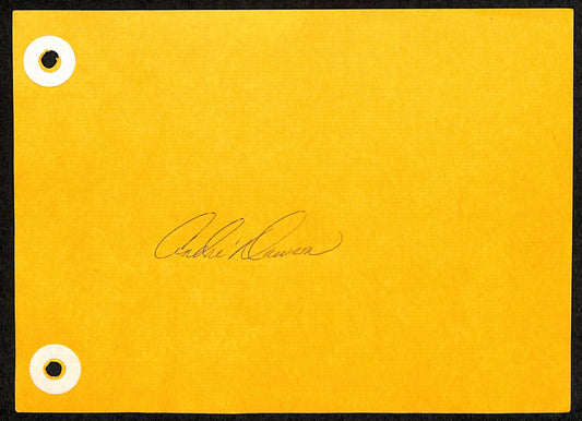 Andre Dawson HOF Signed/Auto Vintage 4X6 Album Page Expos 191566