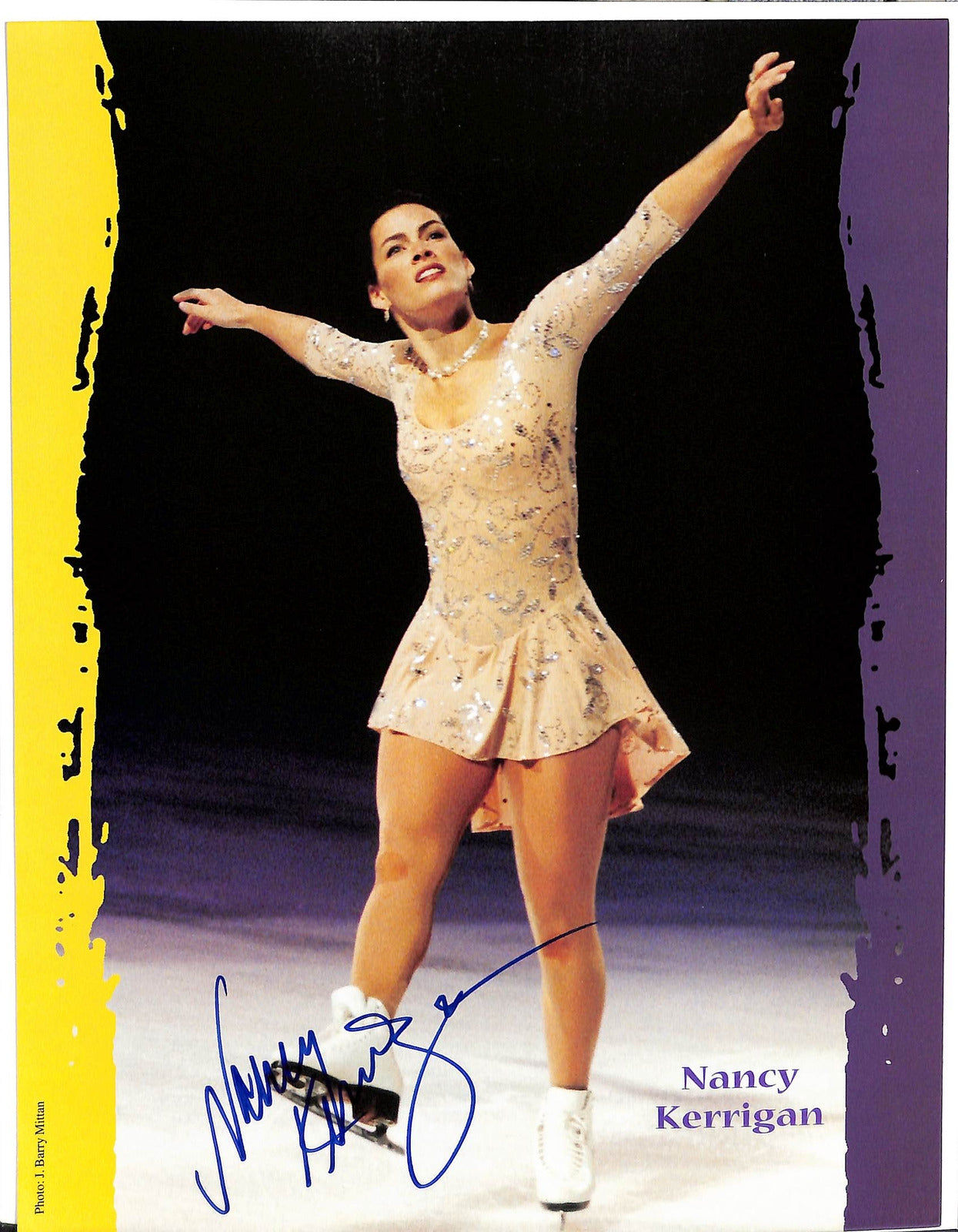 Nancy Kerrigan 1992 Olympic/World Silver Medalist Signed 8x10 Photo 180484