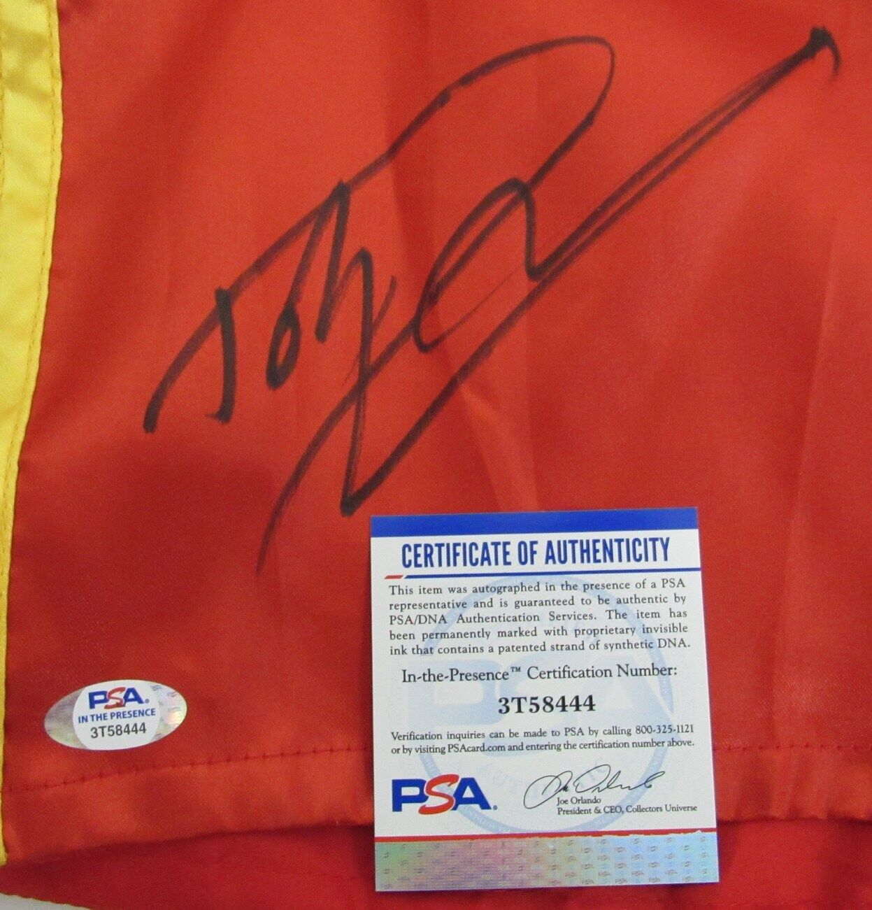 Dolph Lundgren Autographed Ivan Drago Rocky IV Boxing Trunks PSA/DNA 179998