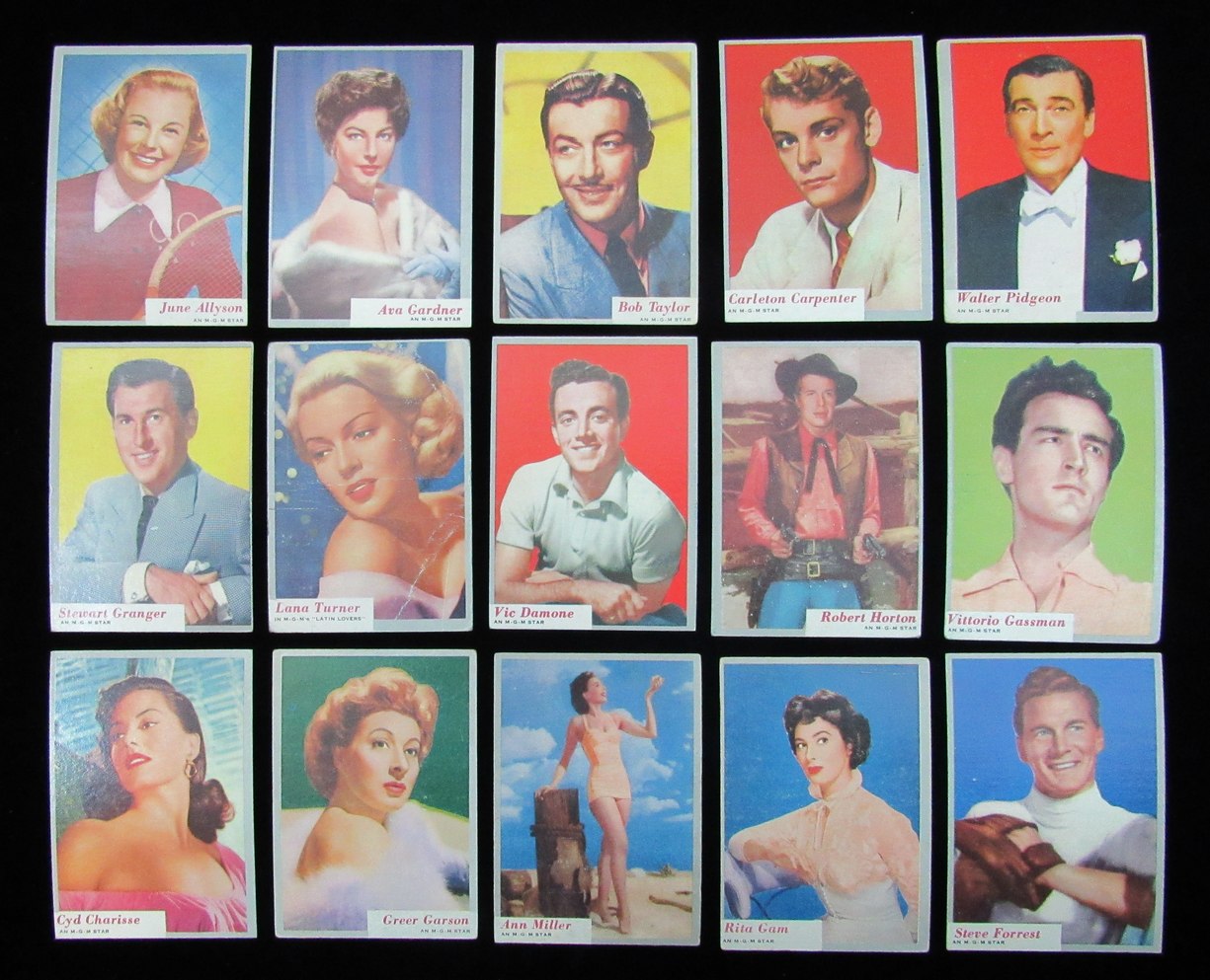 1953 TOPPS WHO-Z-AT STAR Complete (80) Card Set Movie Stars 185527