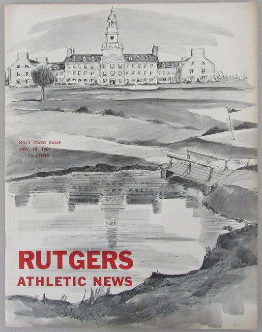 November 18, 1967 Rutgers vs. Holy Cross College Football Game Program 192925
