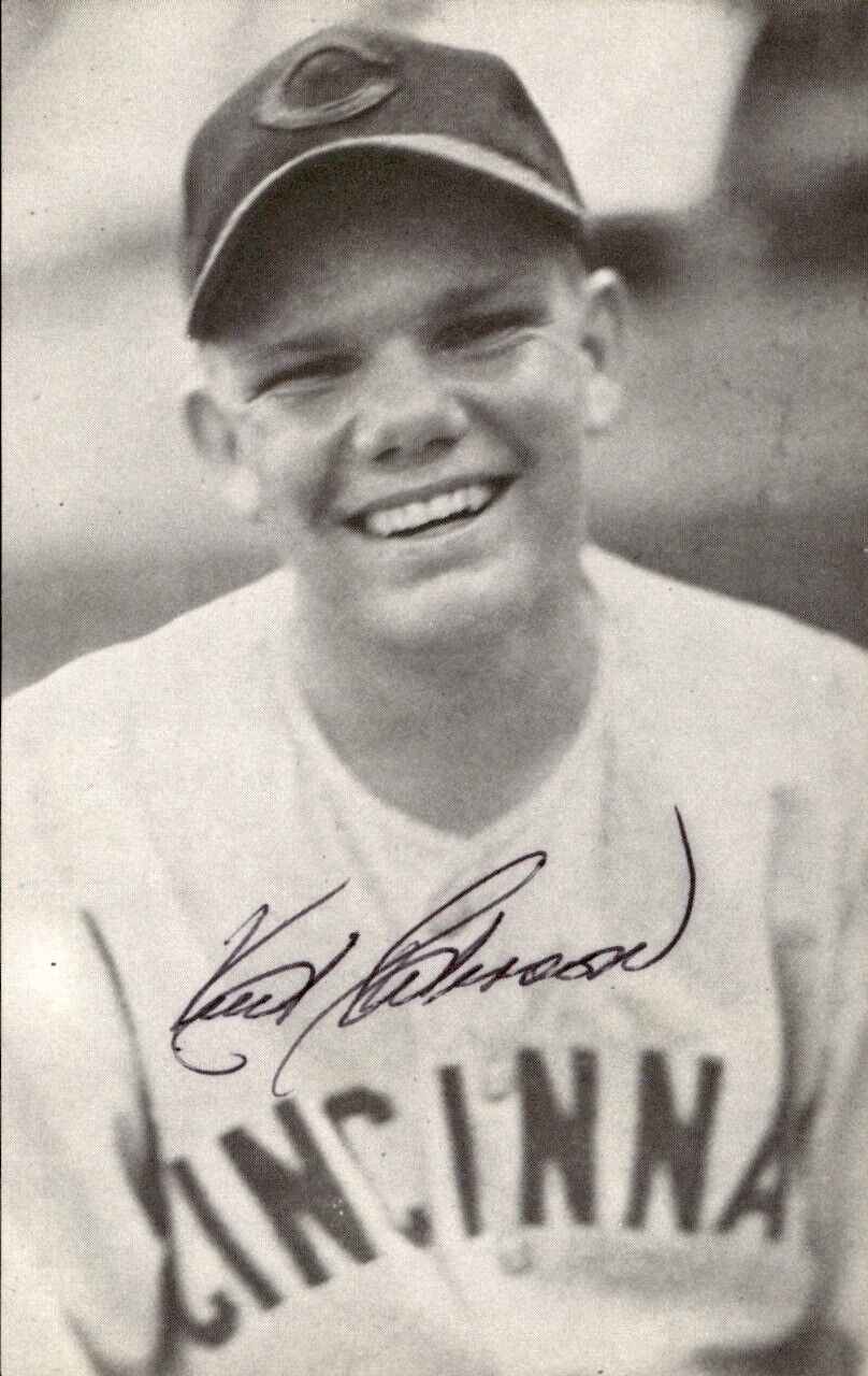 Kent Peterson Reds d. 1995 Signed/Autographed 3x5 Photo 178713