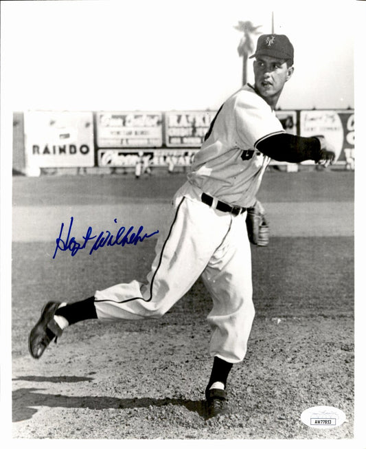 Hoyt Wilhelm HOF Signed/Autographed 8x10 Photo New York Giants JSA 191091