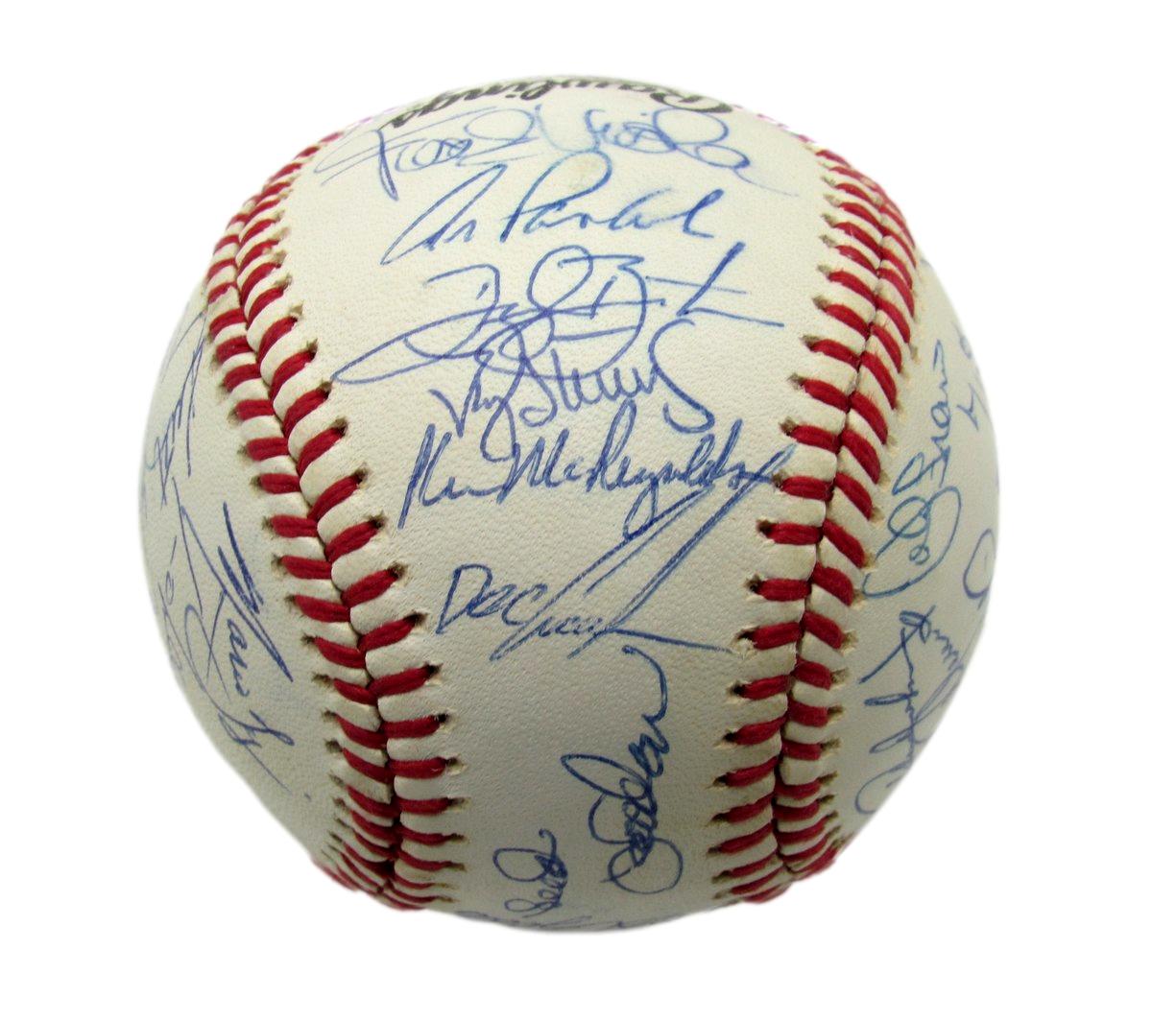 1990 Mets Team Autographed by 32 Harrelson Strawberry Viola ONL Baseball 182804