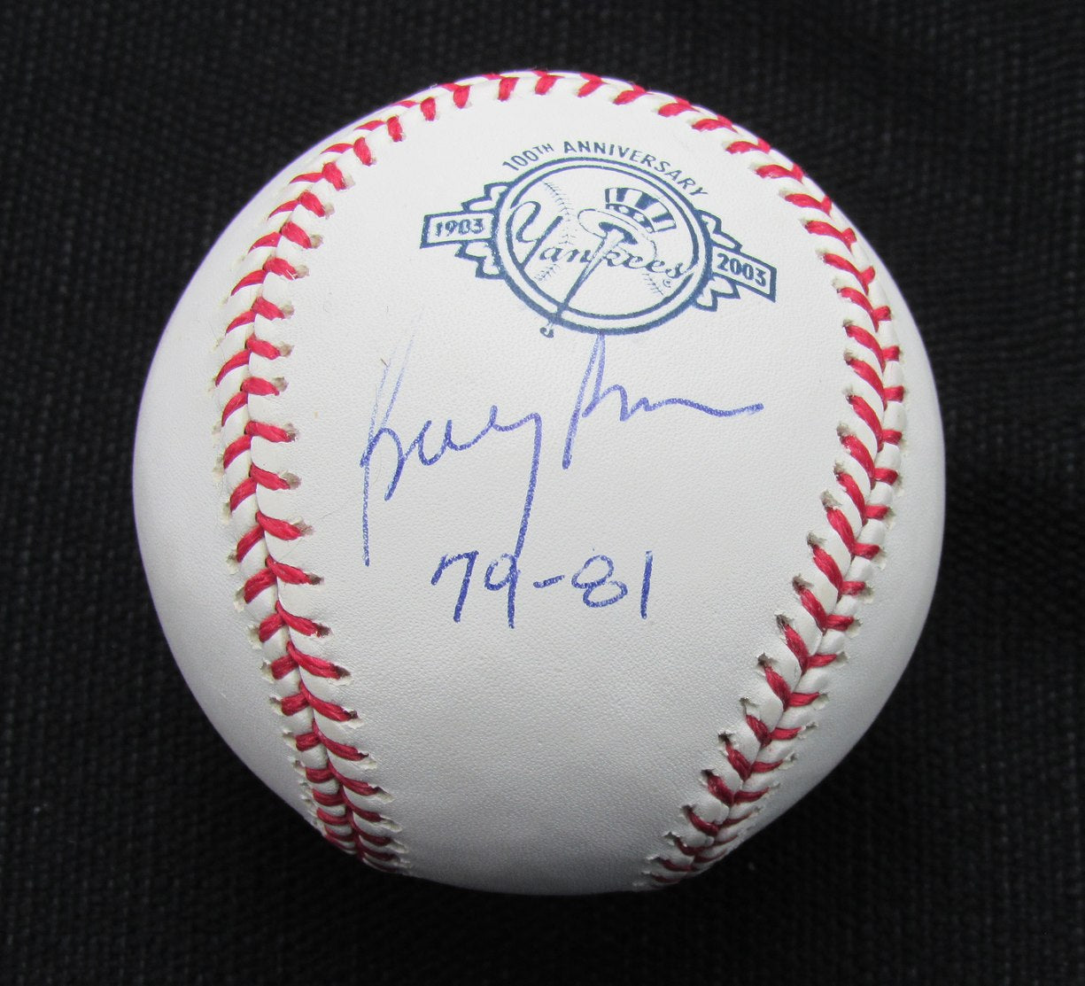 Bobby Brown Signed/Auto Yankees 100th OML Baseball JSA Inscr 186770