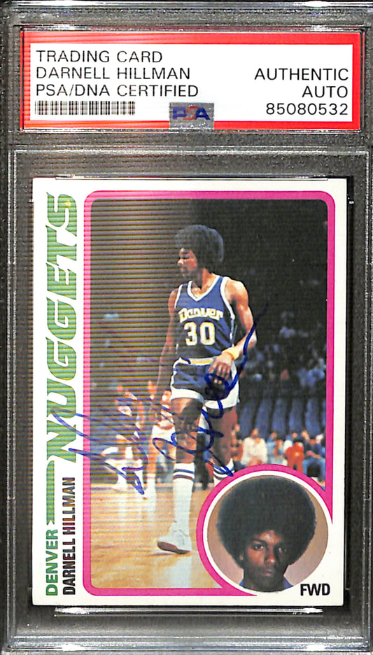 Darnell Hillman Signed/Auto 1978 Topps Card #21 Denver Nuggets PSA/DNA 185437