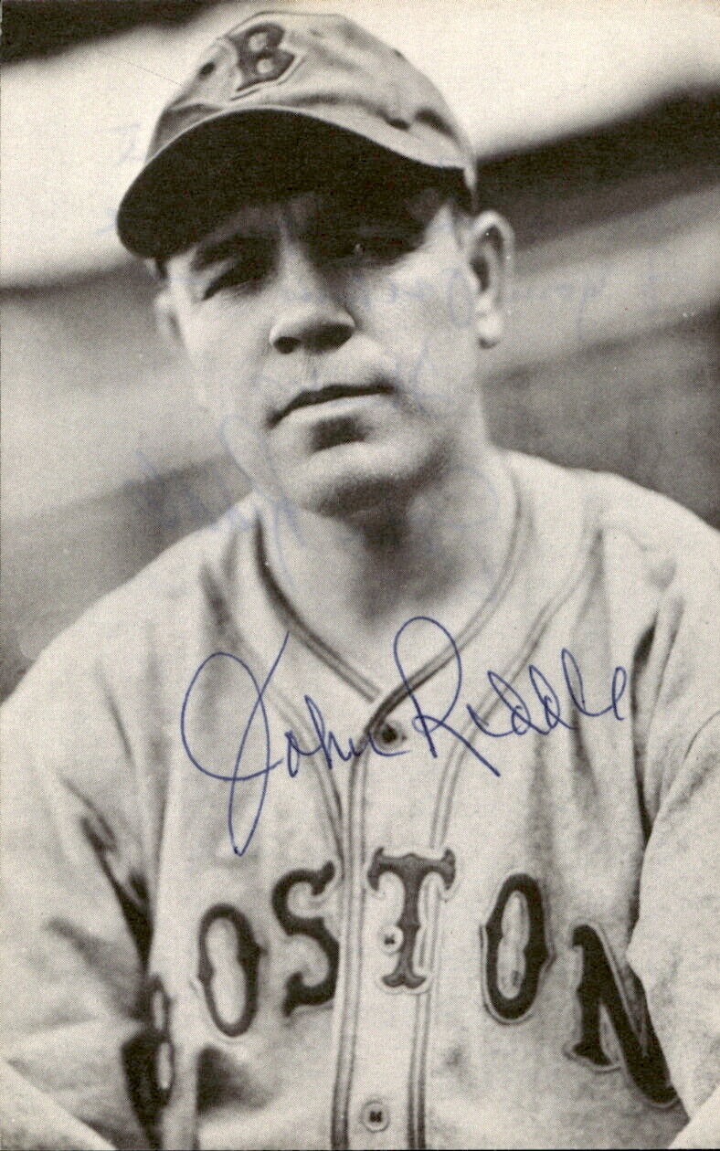 Johnny Riddle Boston Bees d. 1998 Signed/Autographed 3x5 Photo 178748