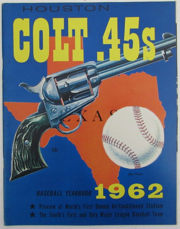 1962 Houston Colt 45's Inaugural Baseball Yearbook Staub, Guisti, Shantz 188428