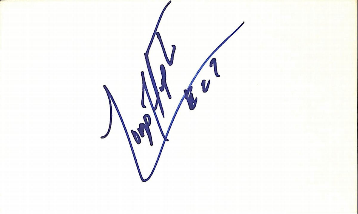 Lorenzo Hampton Miami Dolphins Autographed/Signed 3x5 Index Card 189538
