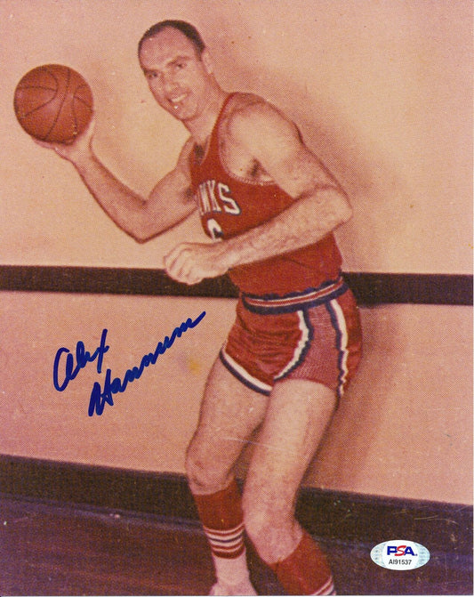 Alex Hannum St. Louis Hawks Signed/Autographed 8x10 Photo PSA/DNA 159741