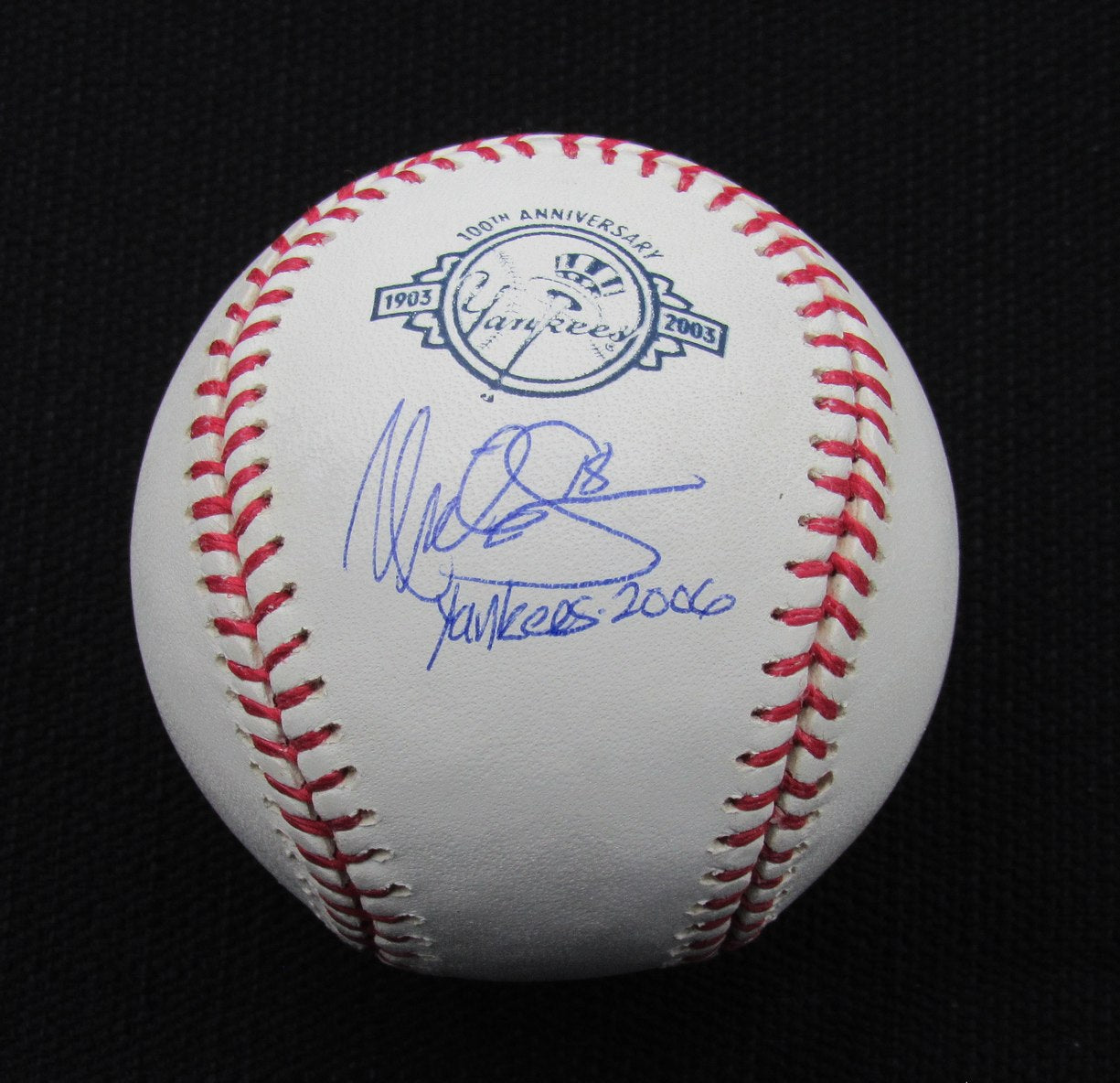 Nick Green Signed/Auto Yankees 100th OML Baseball JSA Inscr 186669