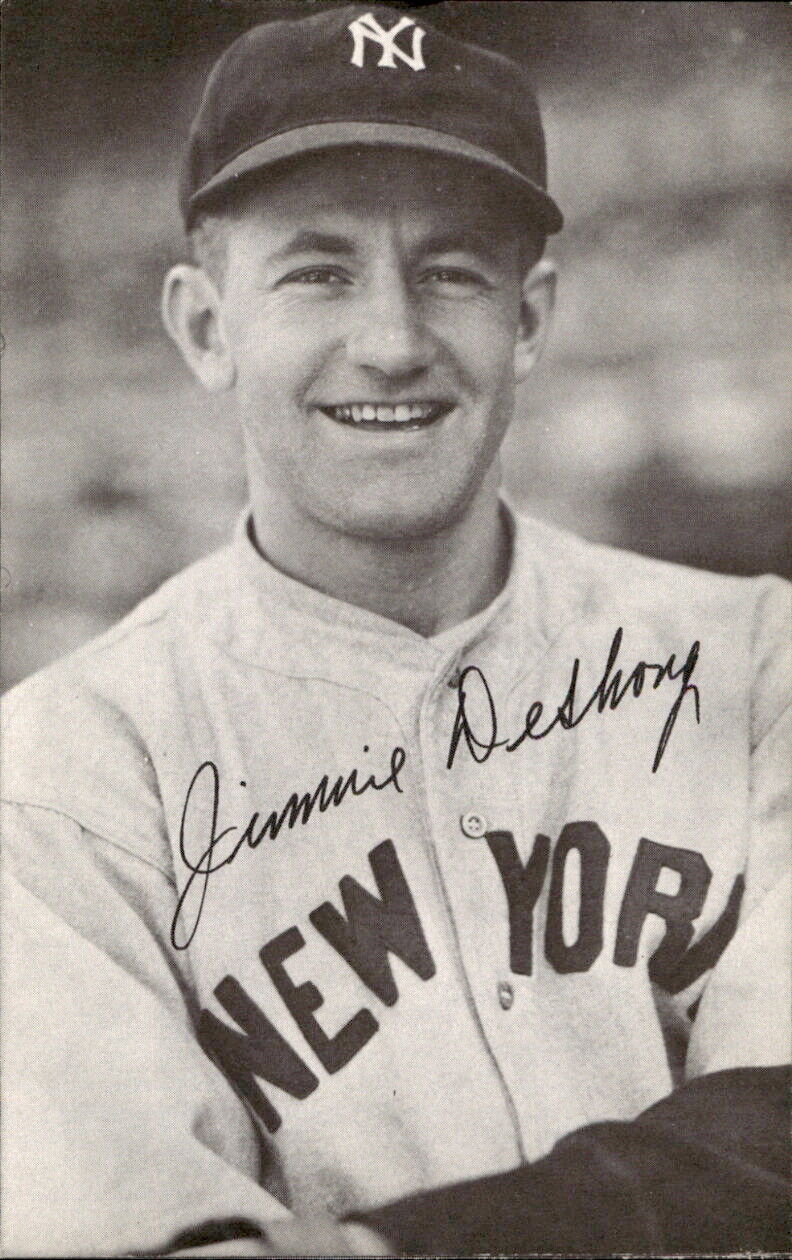 Jimmie De Shong New York Yankees d. 1993 Signed/Auto 3x5 Photo 178183