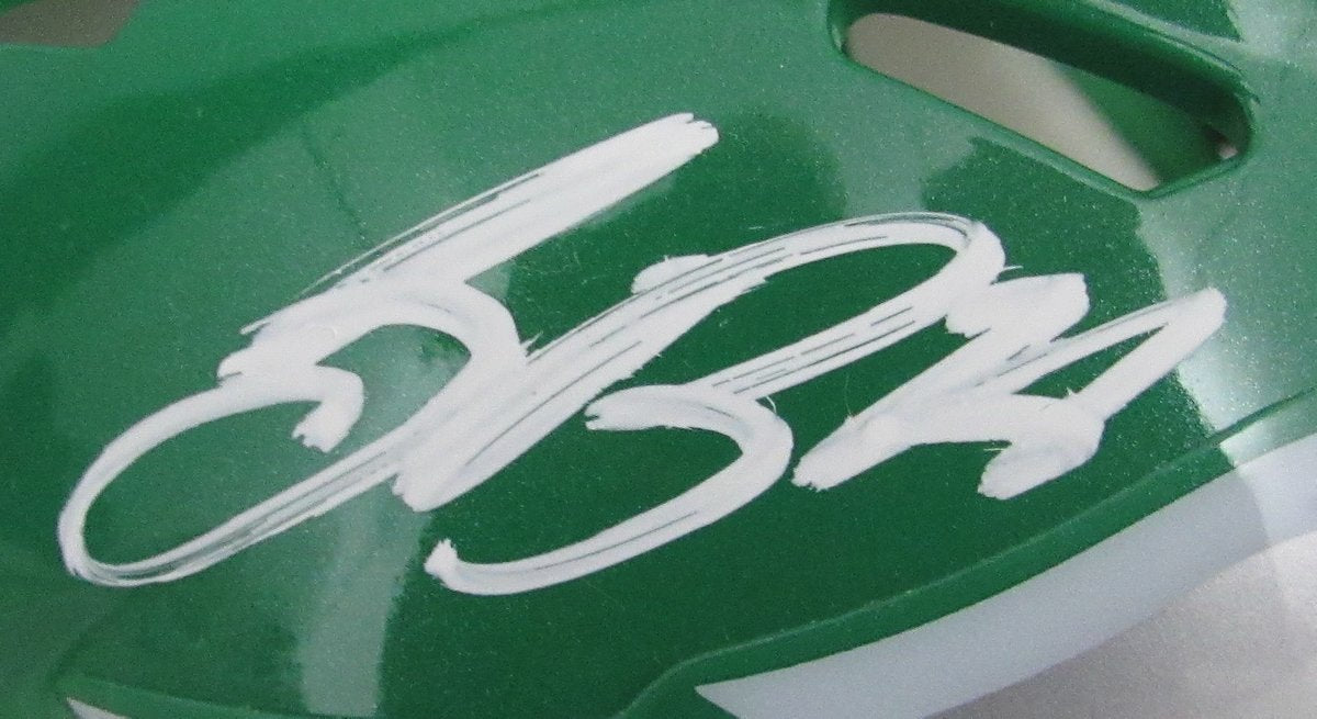 Saquon Barkley Signed/Auto Kelly Mini Helmet Philadelphia Eagles Beckett 192935