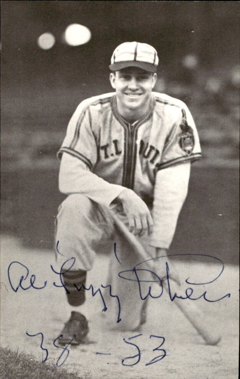 Fuzz White Browns d. 2003 Signed/Autographed 3x5 Photo 179324