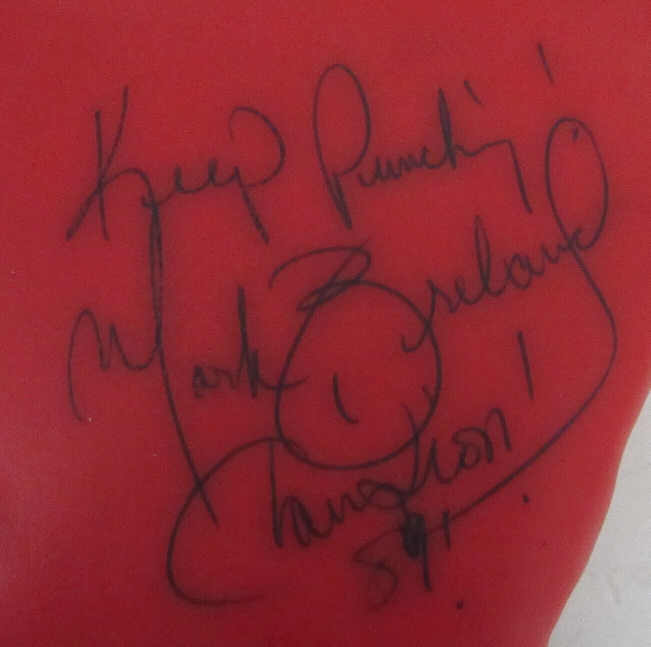 Mark Breland Autographed/Inscribed Everlast Left Boxing Glove PSA/DNA 176823