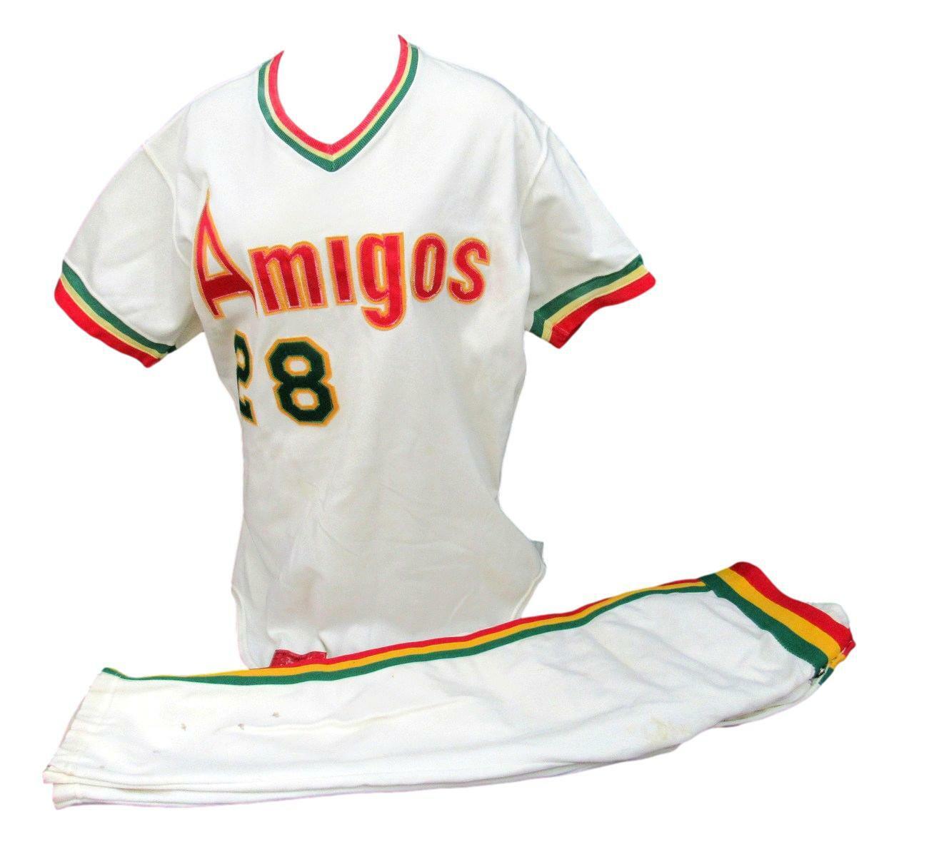 Miami Amigos 1979 Inter-American League White Home Baseball Jersey/Pants 158876