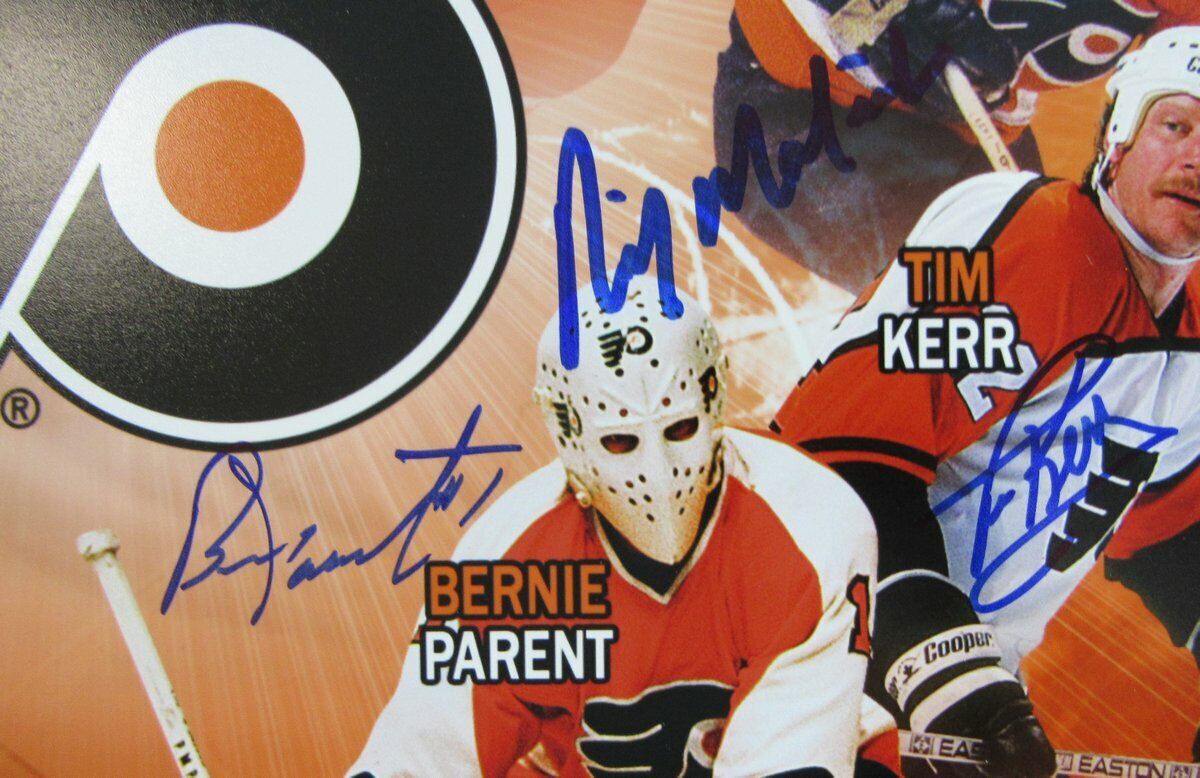 Hextall Clarke Parent Flyers ALL TIME GREATS 10 AUTOS Signed 16x20 photo JSA
