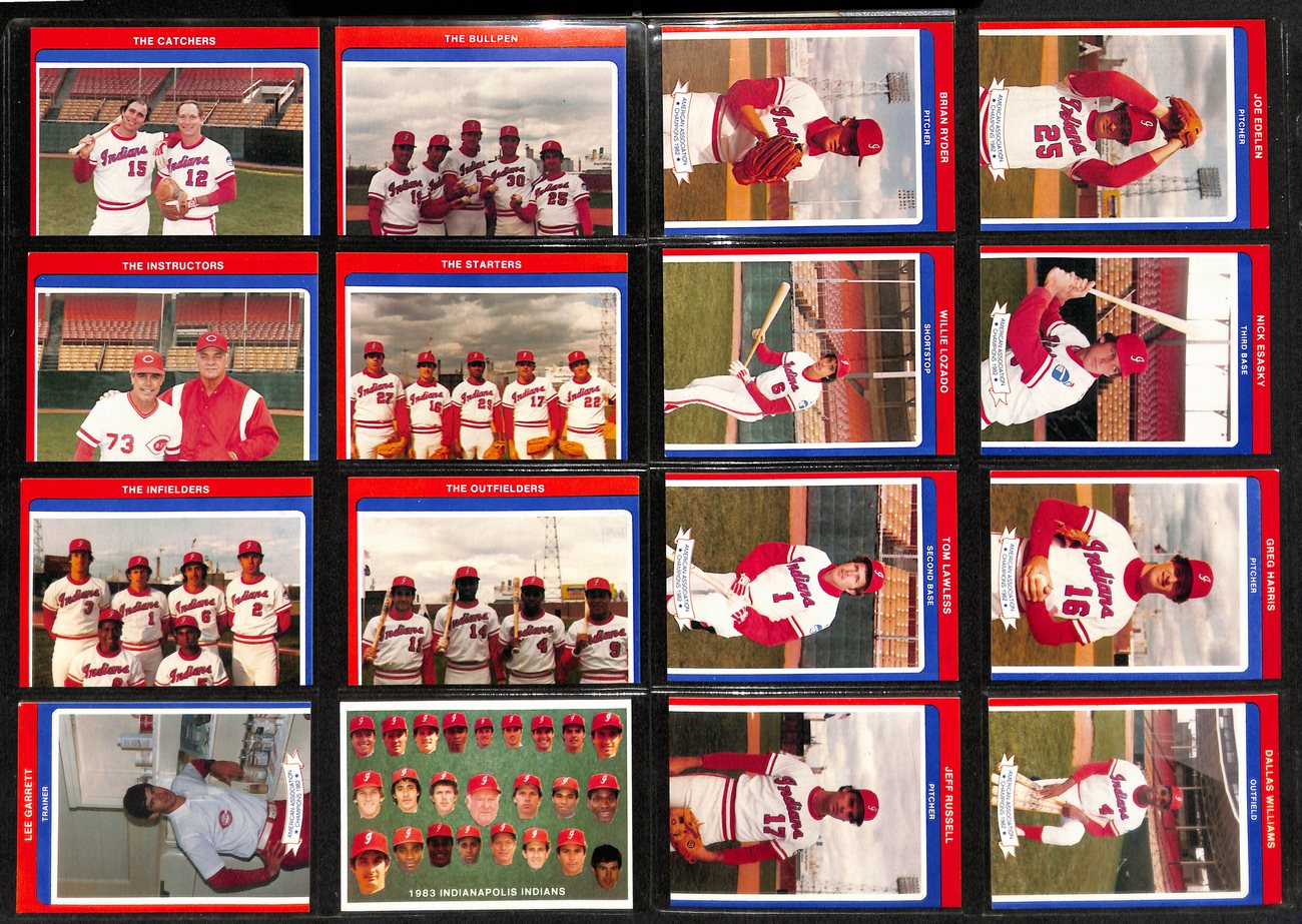 1983 TCMA Baseball Indianapolis Indians Complete Team Set (32/32) Cards 189382
