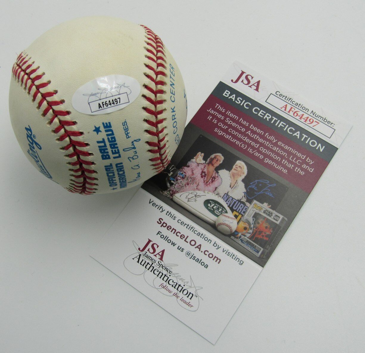 Mike Devereaux Autographed OAL Baseball Baltimore Orioles JSA