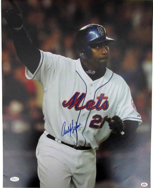 Carlos Delgado Autographed/Signed New York Mets 16x20 Photo JSA 129841