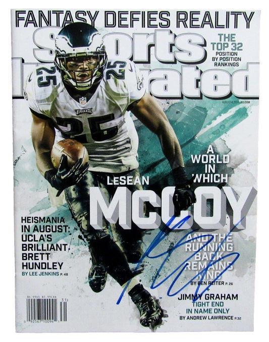 LeSean McCoy Eagles Signed/Auto 2014 Sports Illustrated NO LABEL JSA 159826