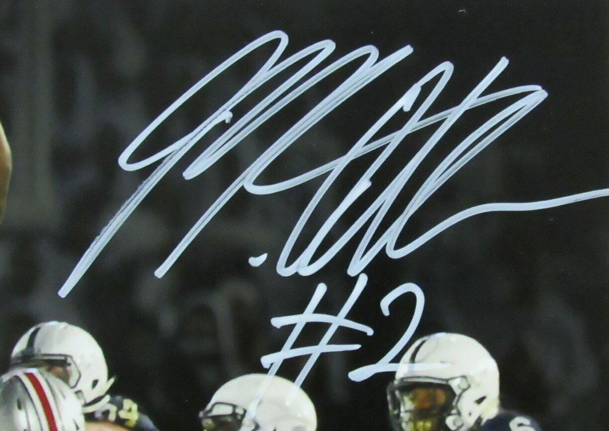 Marcus Allen Autographed 11x14 Photo Penn State The Block v. Ohio State JSA