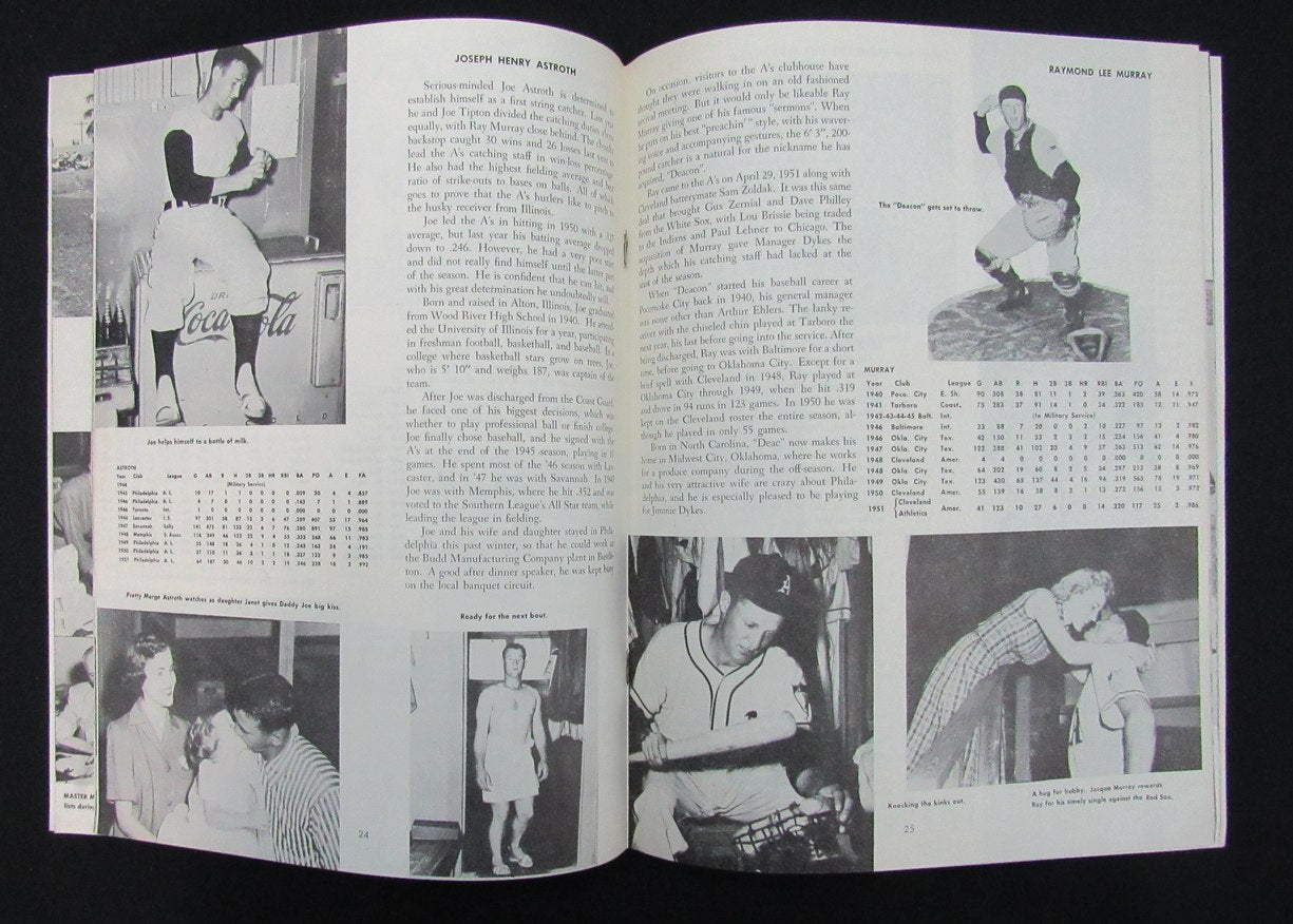 1952 Philadelphia Athletics Yearbook 186197