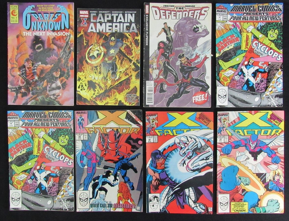 Lot of 23 DC, Marvel, Caliber Comic Books 90's Captain America, Defenders 181390
