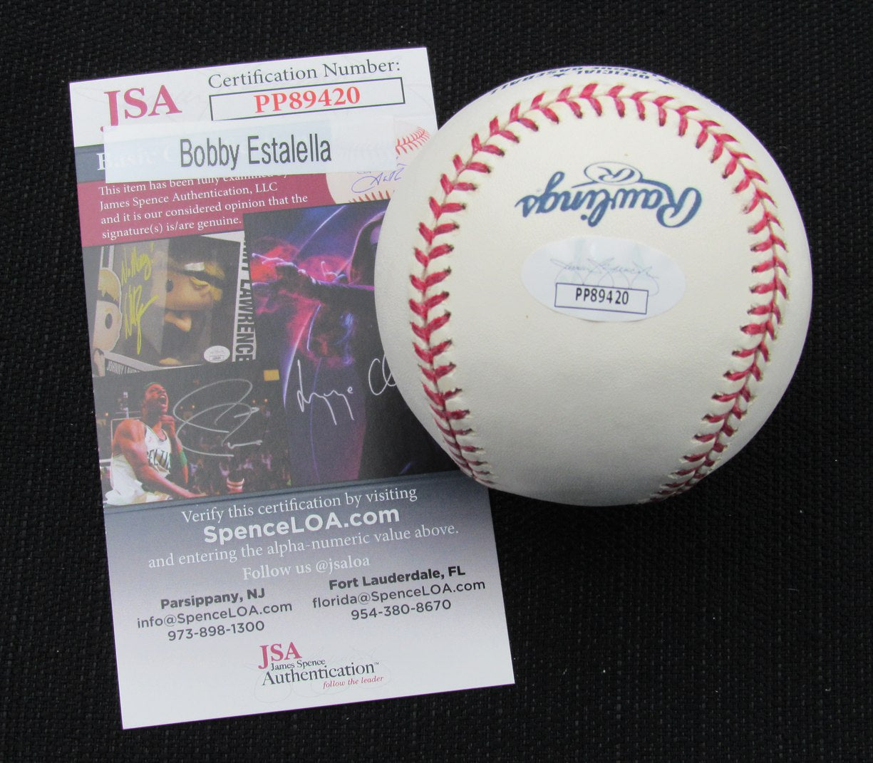 Bobby Estalella Signed/Auto Yankees 100th OML Baseball JSA 186665