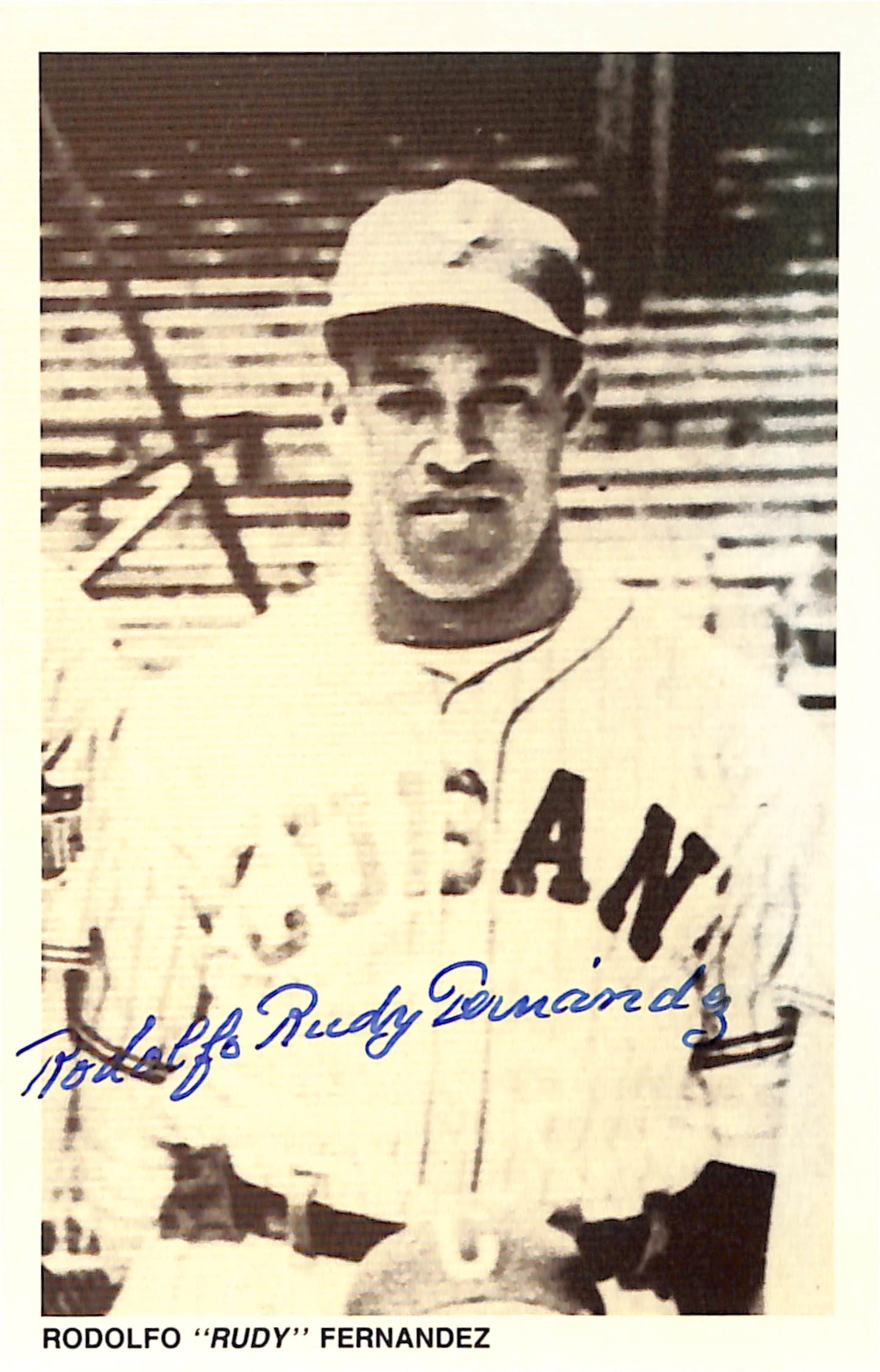Rodolpho Fernandez Signed Negro League - Cubans 1991 Retort Post Card 181273