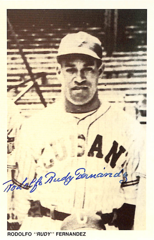Rodolpho Fernandez Signed Negro League - Cubans 1991 Retort Post Card 181273