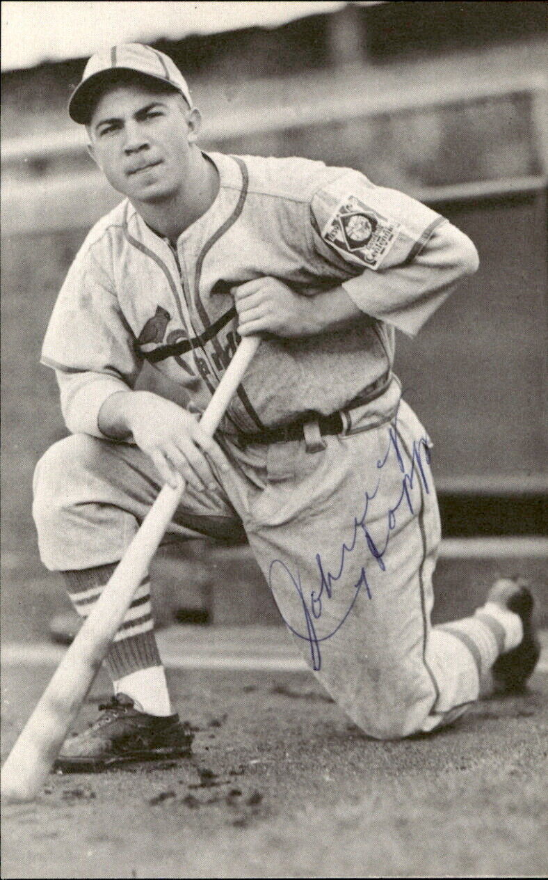 Johnny Hopp St. Louis Cardinals d. 2003 Signed/Auto 3x5 Photo 178467
