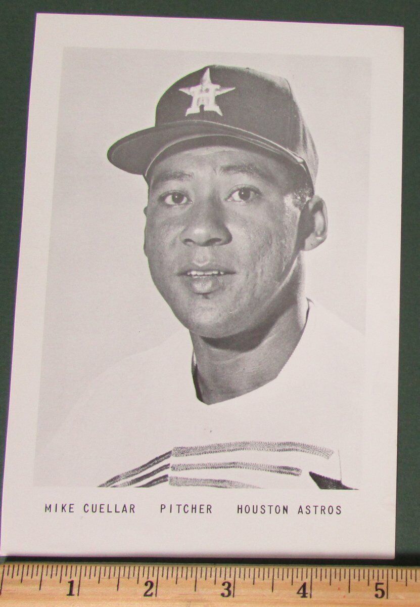 Lot of 5 Houston Astros 1965 Team Issued 5x7 Photos Cuellar/Dierker 147167