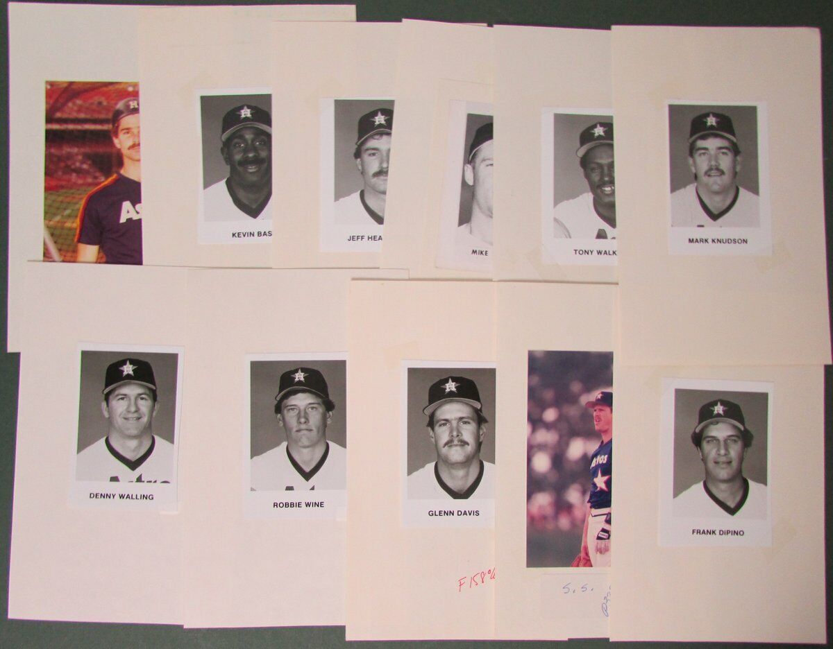 Lot of 35 Houston Astros Team Press/Media Guide Photos Incl N.Ryan 147185