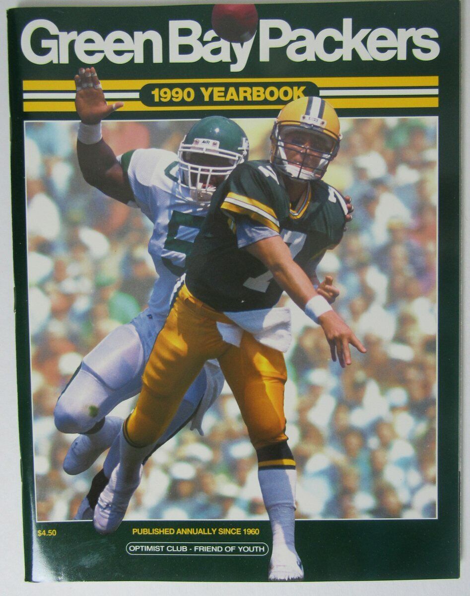 1990 Green Bay Packers NFL Football Team Yearbook Majkowski 145967