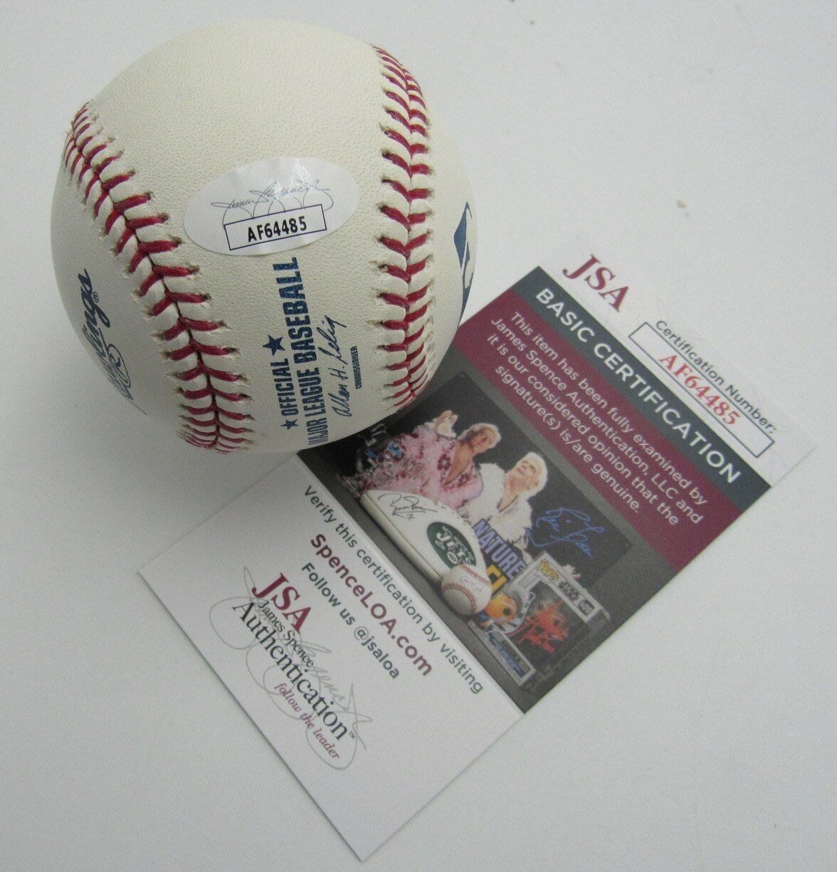 Ron Blomberg Autographed OML Baseball New York Yankees JSA