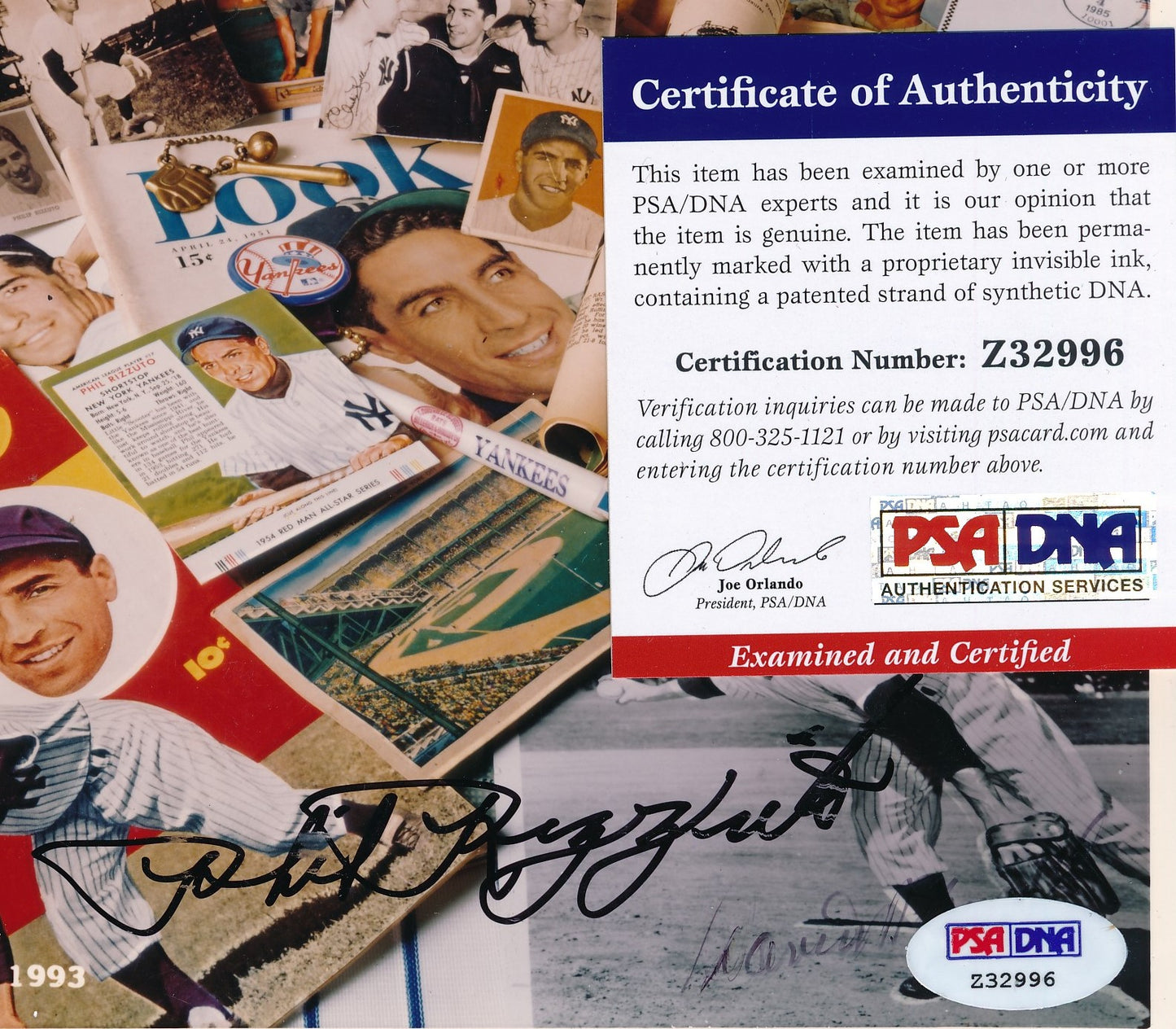 Phil Rizzuto HOF Signed/Autographed 8x10 Photo New York Yankees PSA/DNA 191877