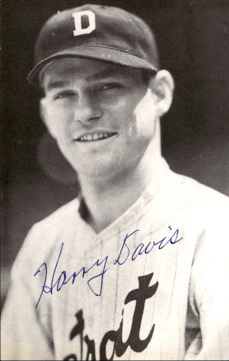 Harry Davis Detroit Tigers Signed/Autographed 3x5 Photo 178171