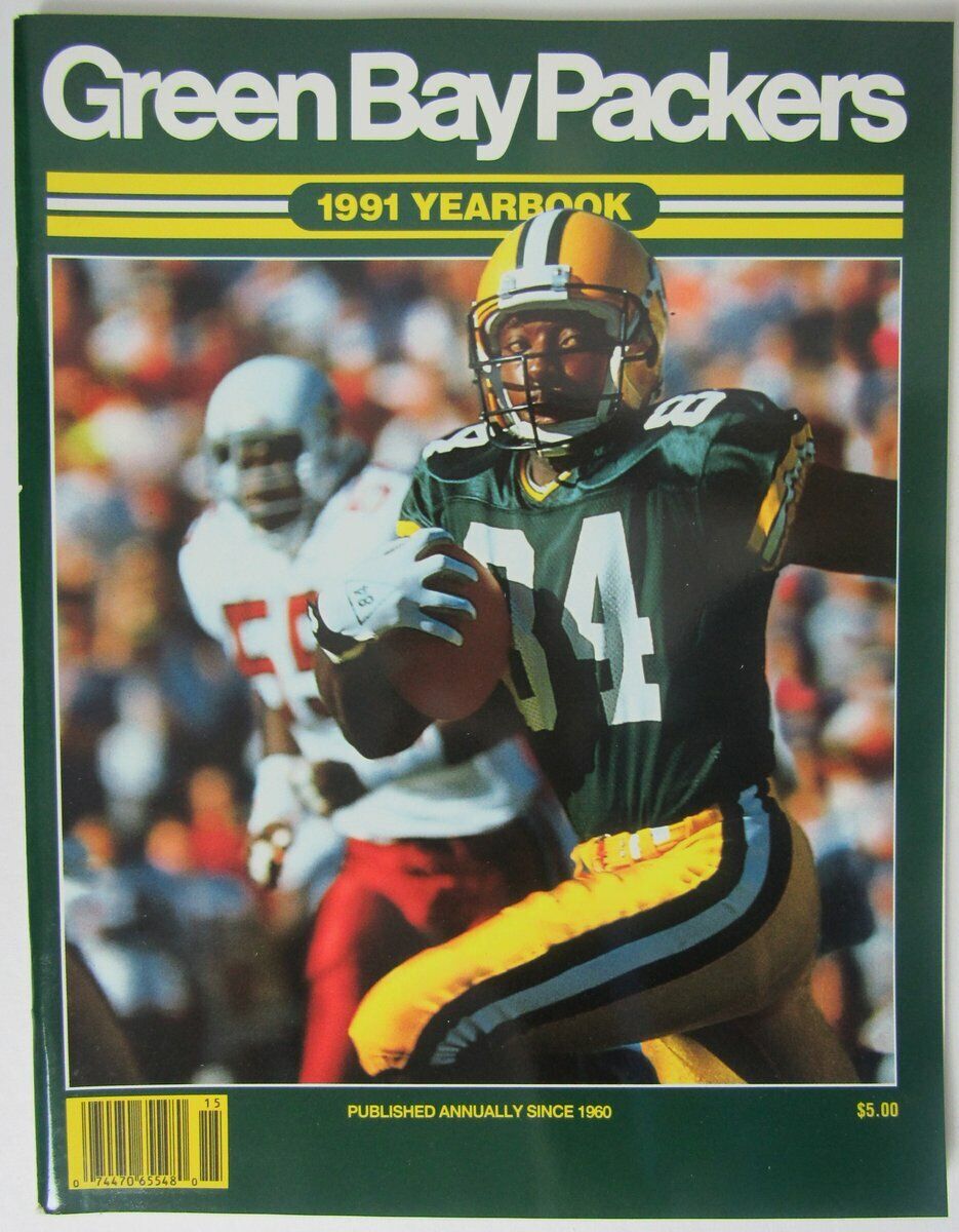 1991 Green Bay Packers NFL Football Team Yearbook Sterling Shephard 145969