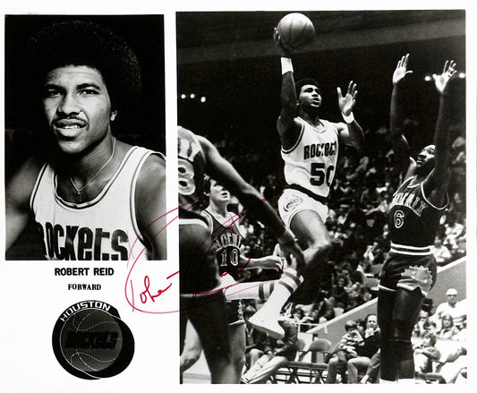 Robert Reid Rockets Vintage Team Issued Signed/Auto 8x10 Photo 189102