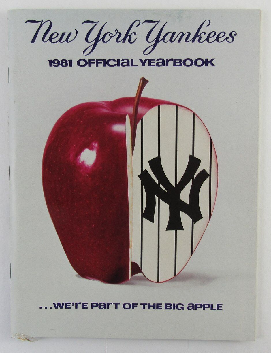 1981 New York Yankees Yearbook Clean