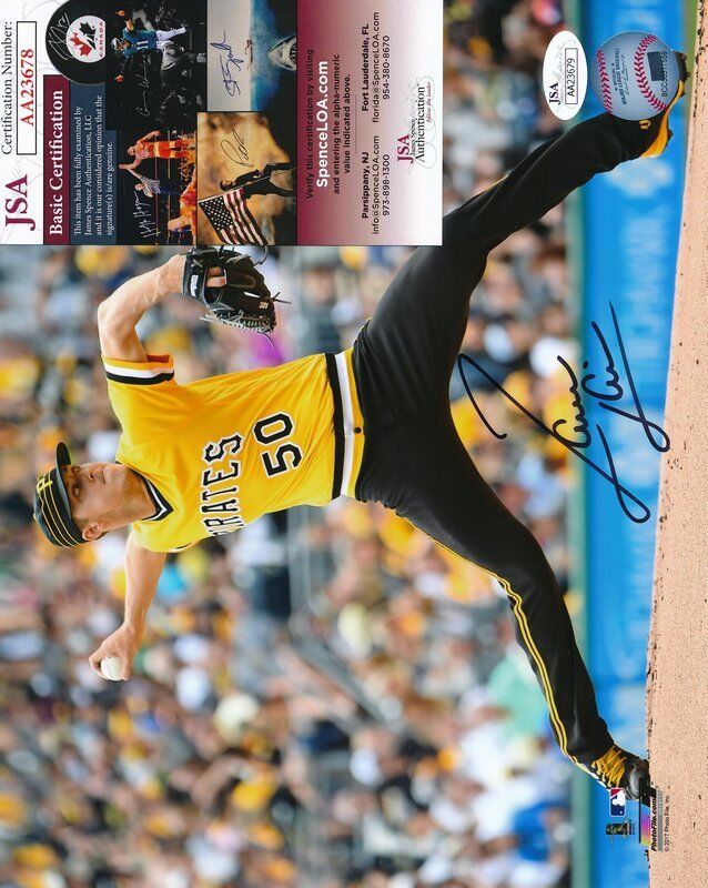 Jameson Taillon Pirates Autographed/Signed 8x10 Color Photo JSA 139165